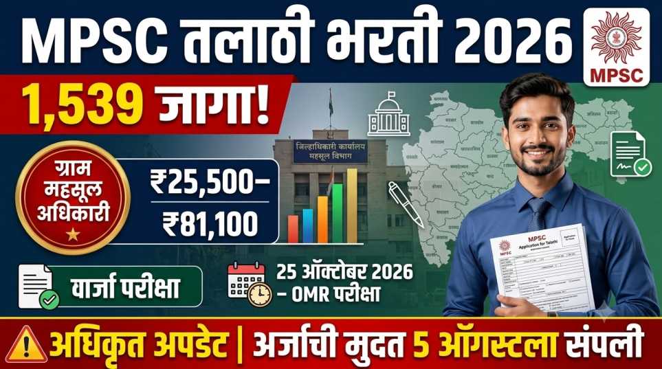 Talathi Bharti 2026 MPSC